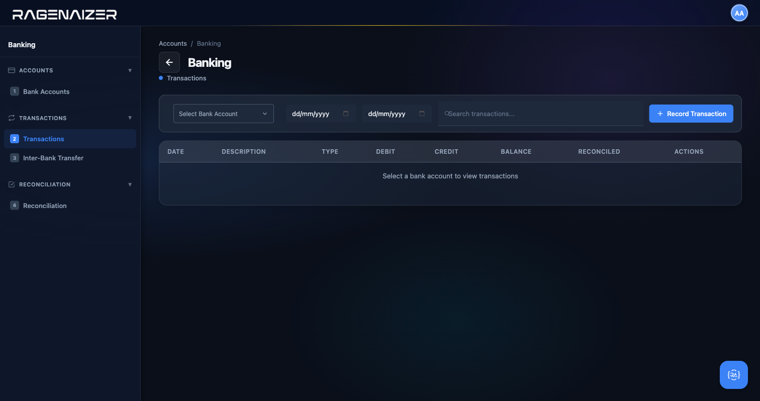 Transactions empty